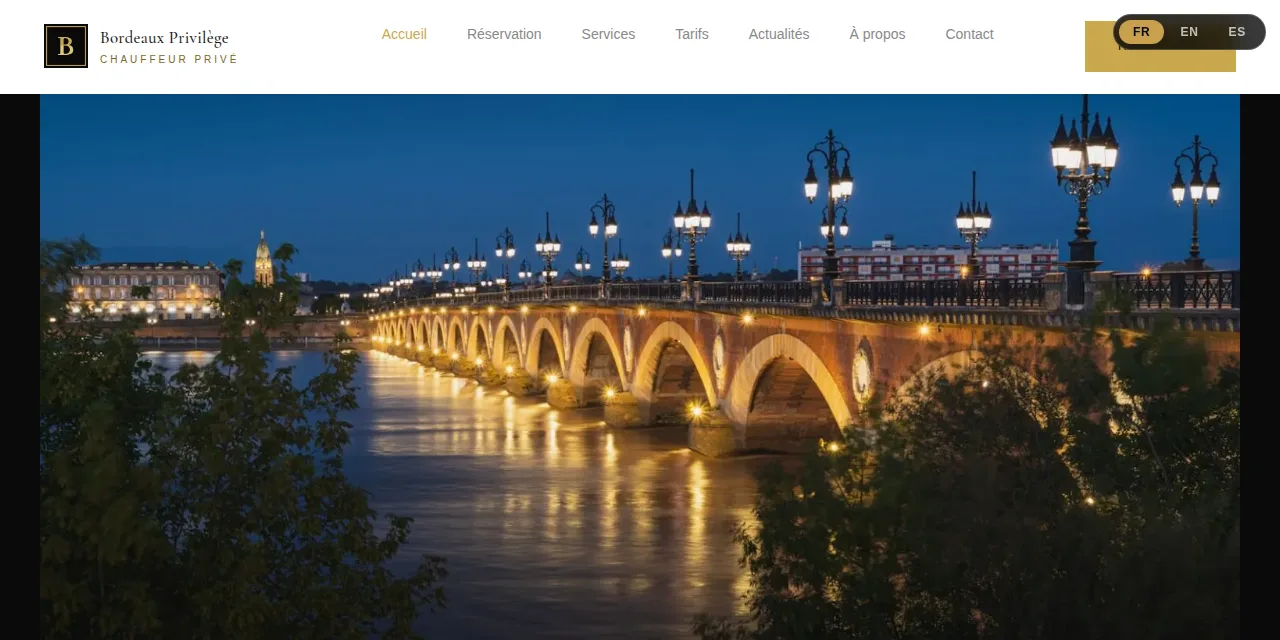 Aperçu du site Bordeaux Privilège
